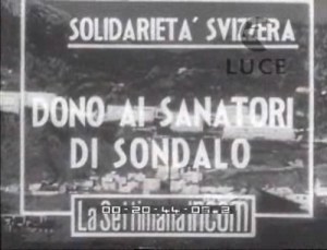 Solidarietà svizzera-Dono ai sanatori di Sondalo