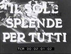 Il sole splende per tutti